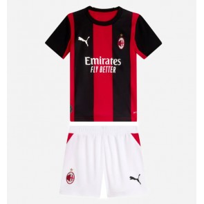 AC Milan Hjemmebanetrøje Børn 2026-27 Kortærmet (+ Korte bukser)
